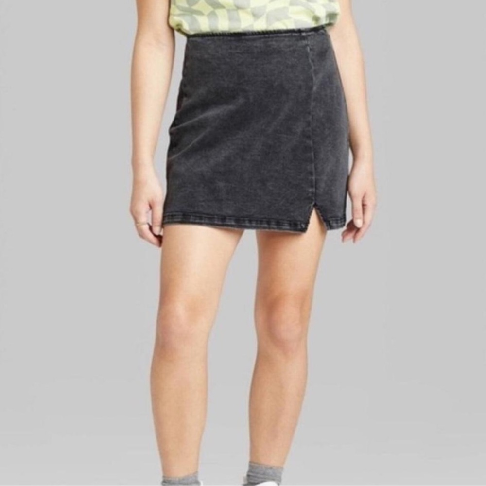 Wild Fable Black Denim Skirt